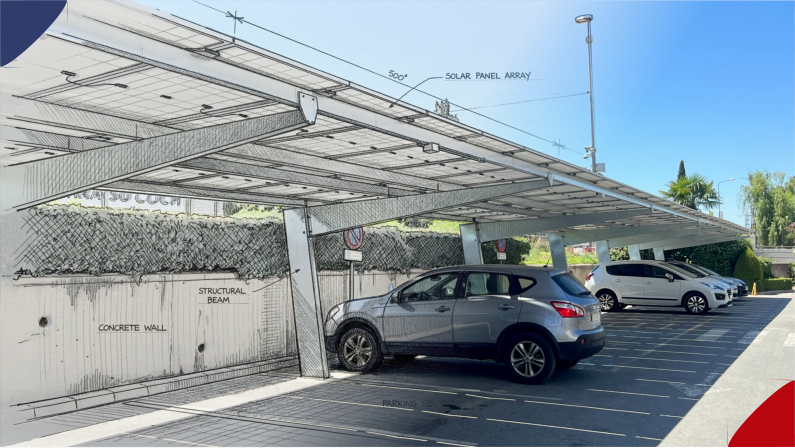 Marquesinas fotovoltaicas